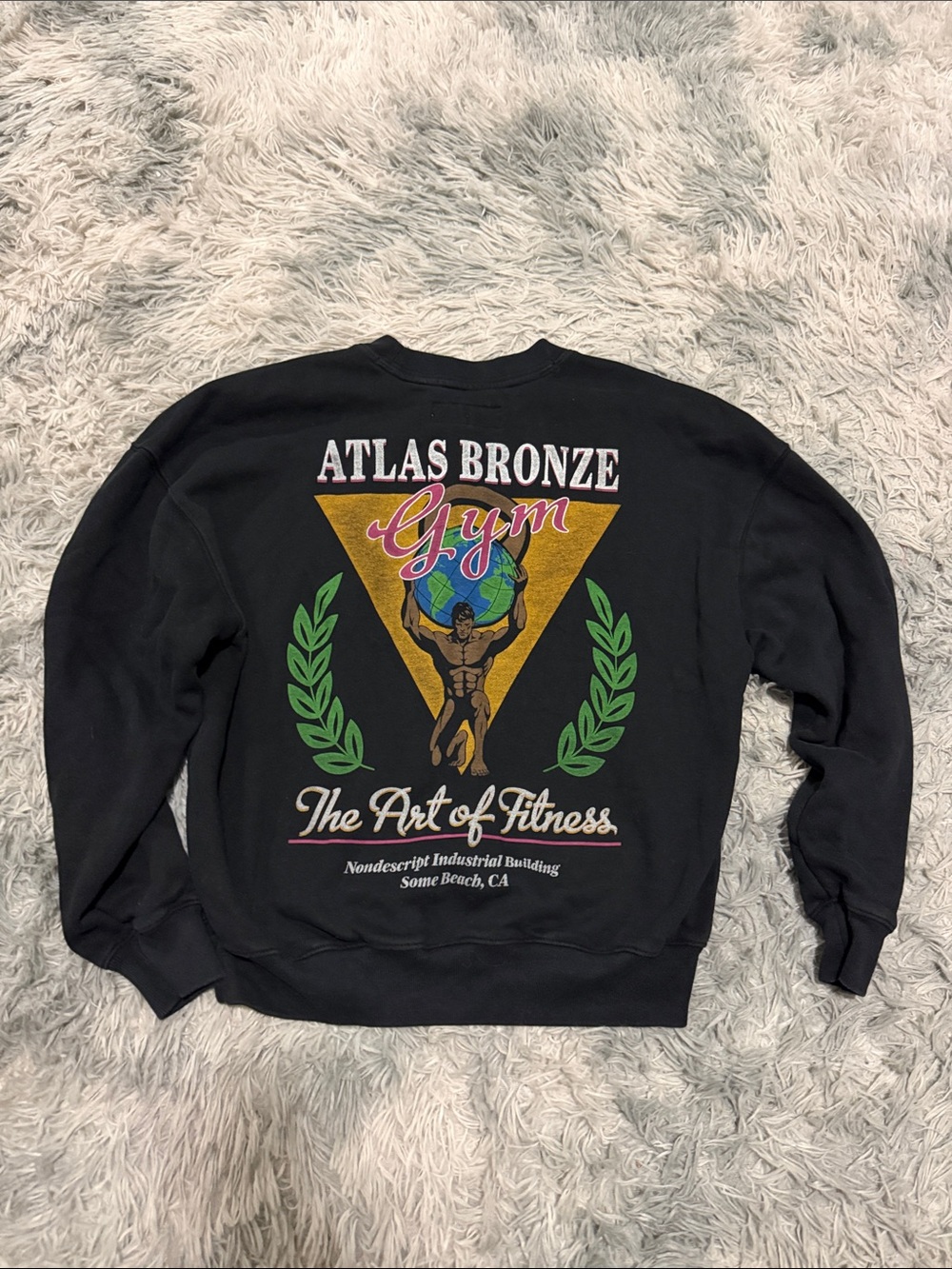 Hollister Crewneck Boxy Fit Adult XS Black